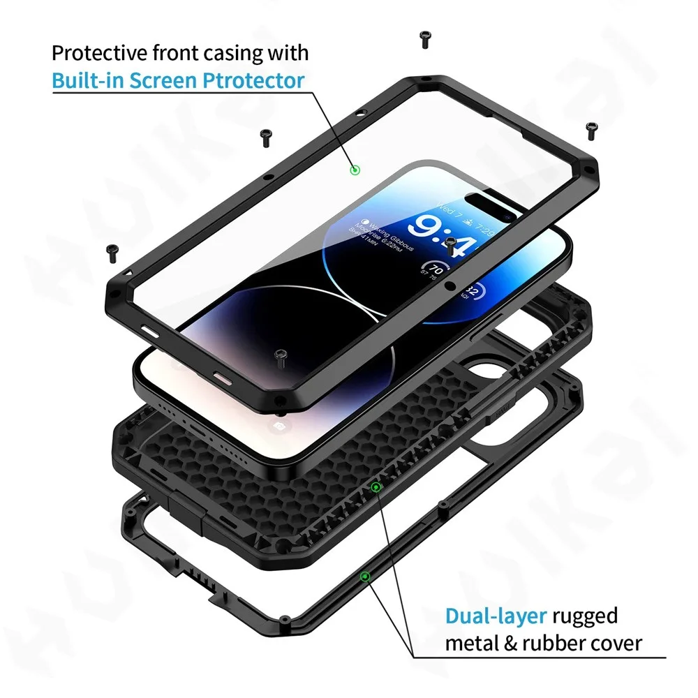 Case For iPhone 16e 15 14 13 1 - đánh giá và giá Heavy Duty 360 Full Body Protective Case