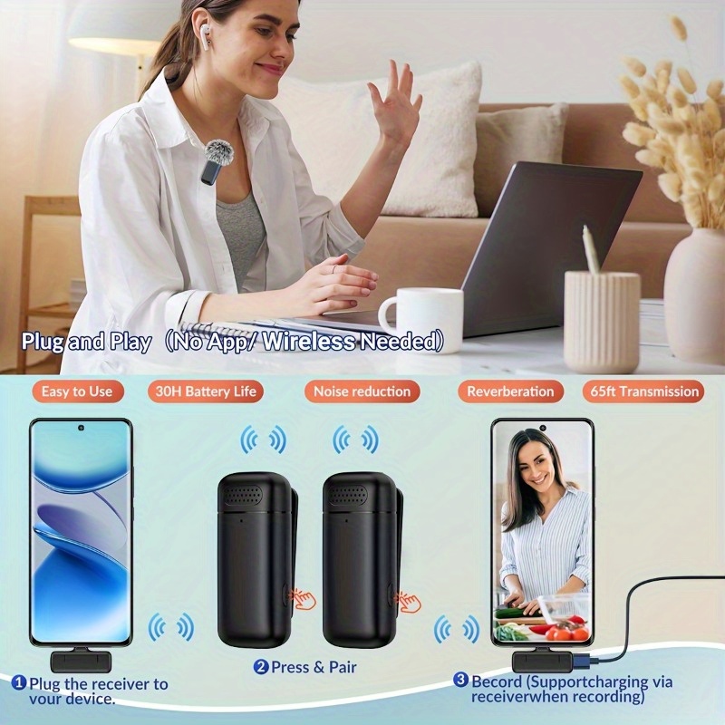 Wireless Lavalier Microphone w - đánh giá và giá Phone Cases